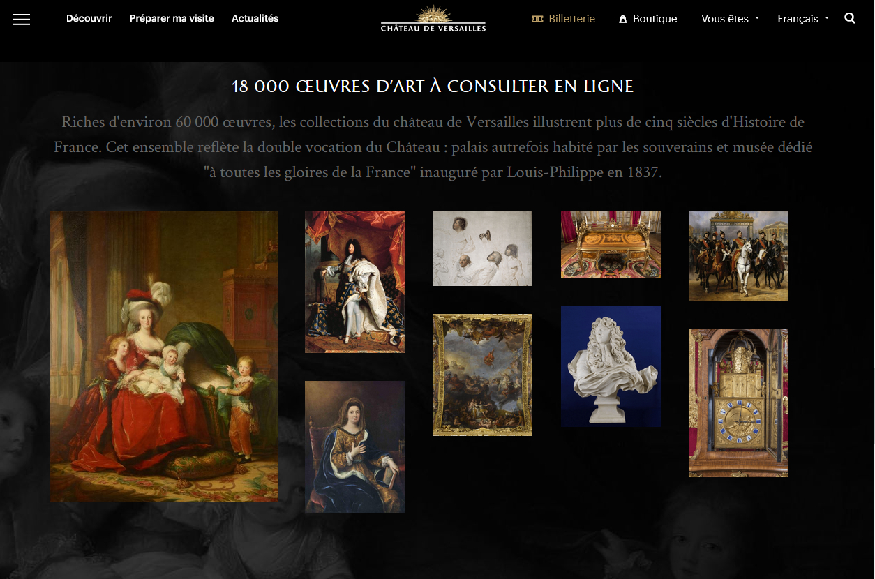 collections versailles